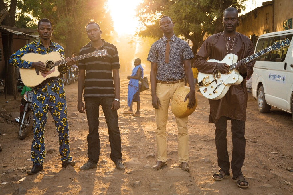 The Sonhoy Blues, a band who formed in a refugee camp. Photo courtesy of BBC Worldwide North America/Together Films.